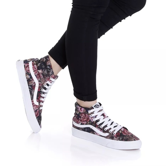 vans sk8 hi flowers